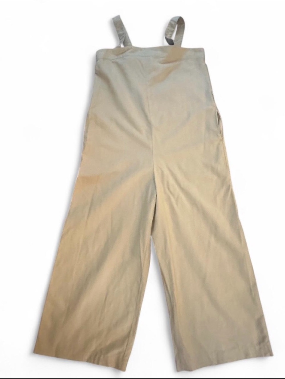 NWT’s Uniqlo Beige Linen-Blend Jumpsuit